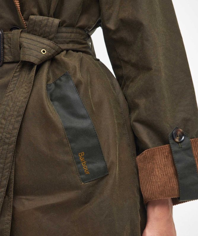 Barbour Brackley Waxed Trench Coat