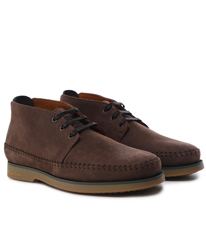 Paul Smith Dark Brown Nubuck Crane Chukka Boots display picture 1