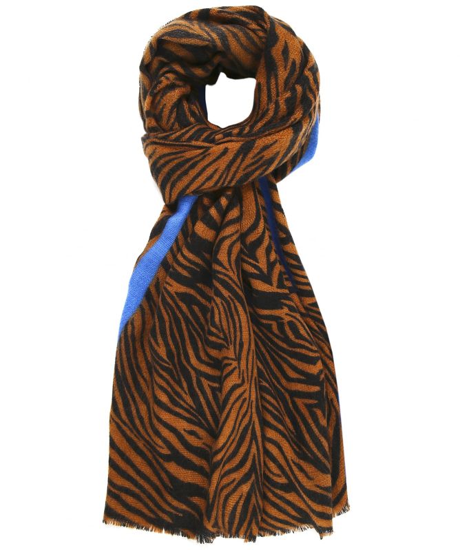 Rino and Pelle Danty Zebra Print Scarf
