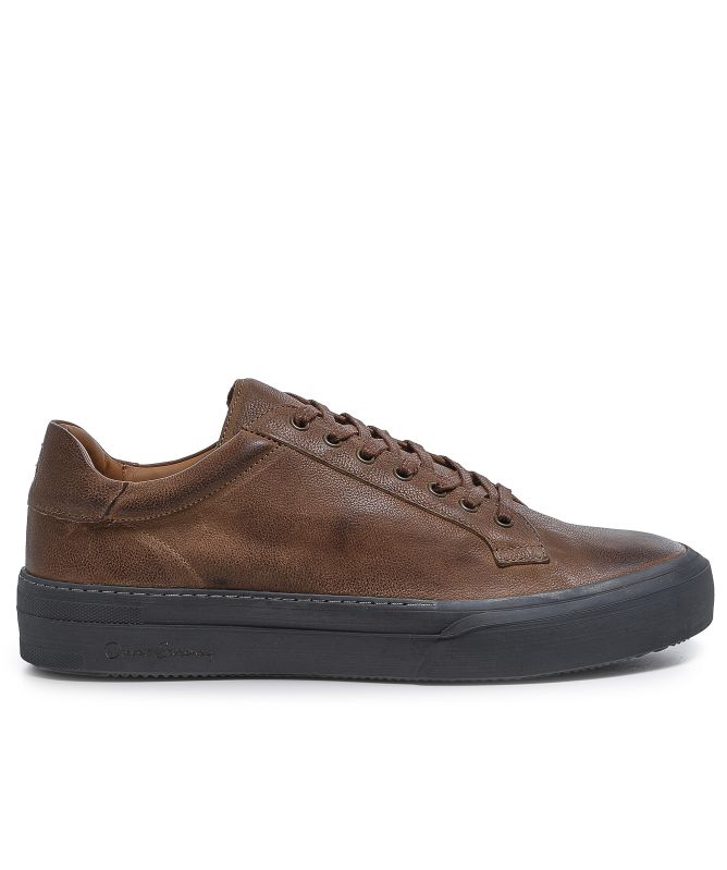 Oliver Sweeney Piodao Grained Leather Cupsole Trainers