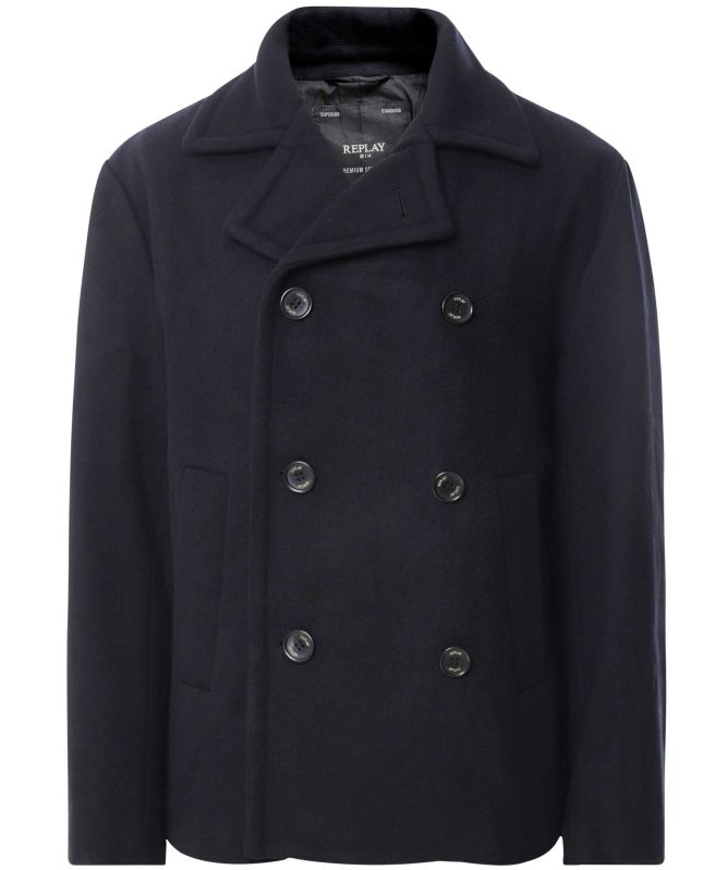 Replay Melton Wool Peacoat