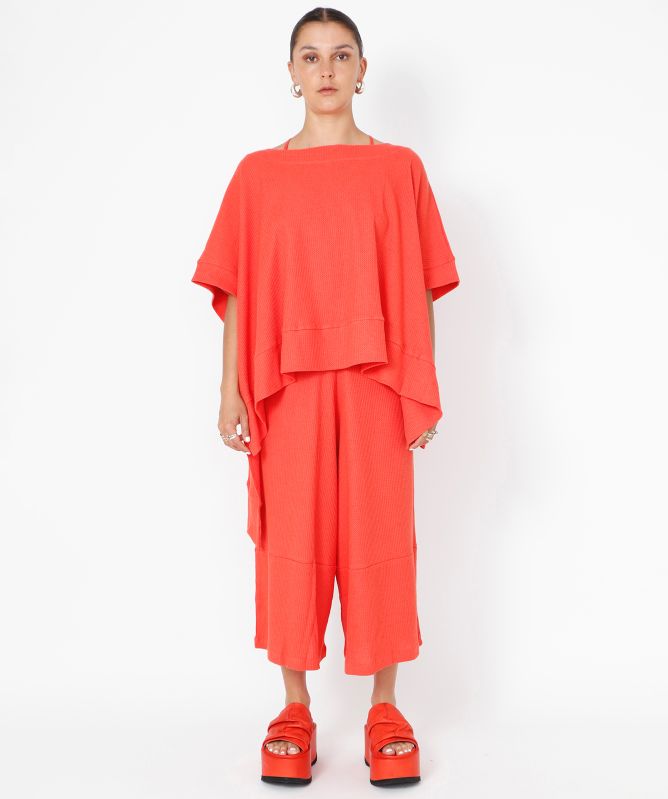 Sort Aarhus Cotton Linen Cropped Trousers