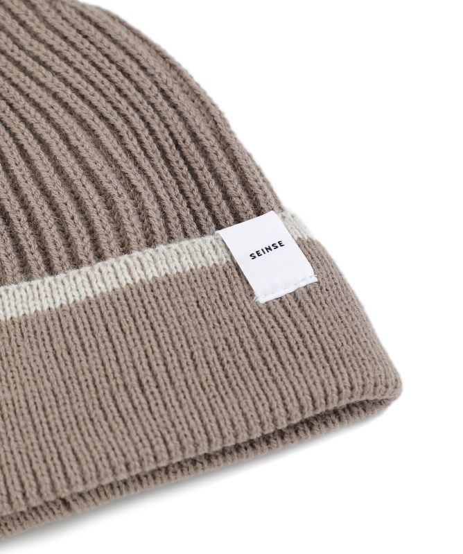 Seinse Rib Knit Tipped Beanie