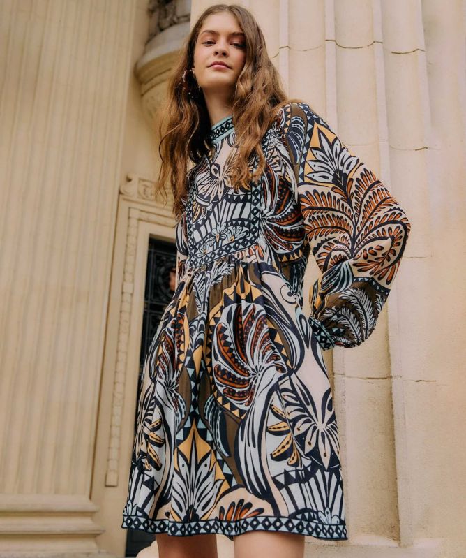 FARM Rio Balamana Printed Mini Dress