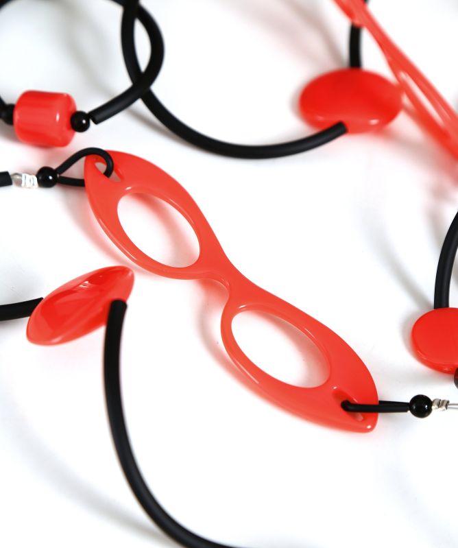 Marte Jewellery Resin Glasses Necklace