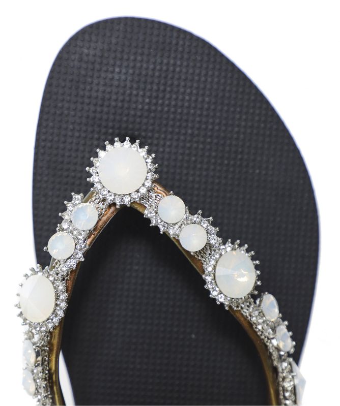 Uzurii Marilyn Crystal Flip Flops