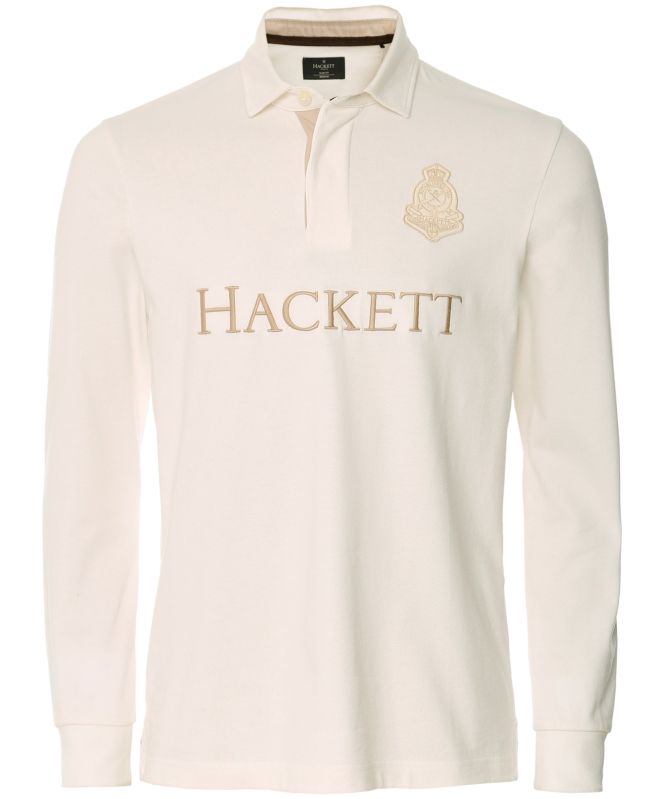 Hackett Long Sleeve Rugby Polo Shirt