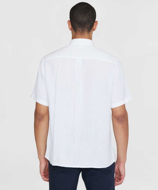 Knowledge Cotton Linen Short-Sleeve Shirt