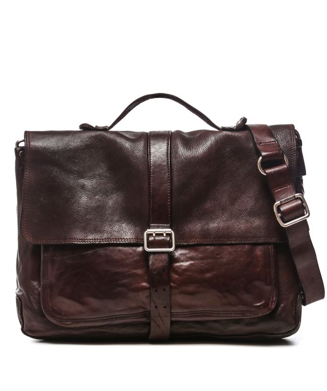 Campomaggi Brown Leather Briefcase Jules B