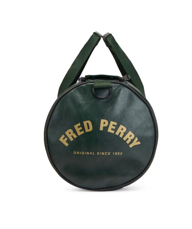限定価格★Fred Perry Tonal Classic Barrel Bag Tonal Barrel Bag - Black / Gold | Men's Bags | Men's