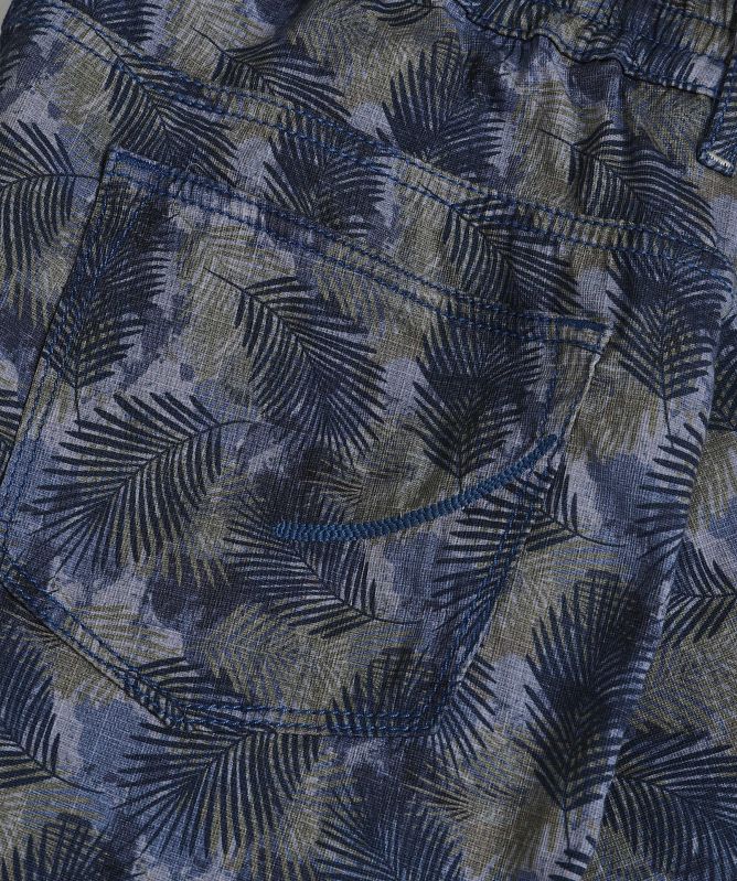 HandPicked Drawstring Leaf Print Riccione Shorts