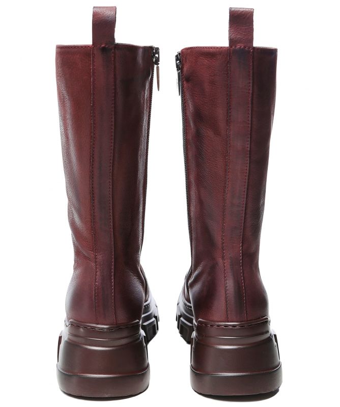 Lofina Gasoline Lace Leather Boots