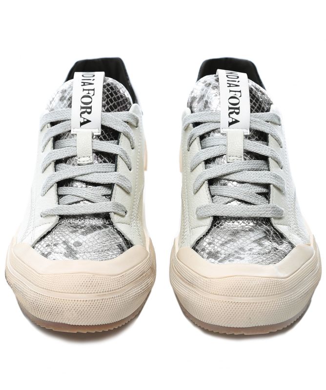 Andia Fora Lace Up Leather Trainers