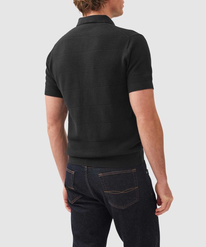 Rodd and Gunn Knitted Masons Flat Polo Shirt