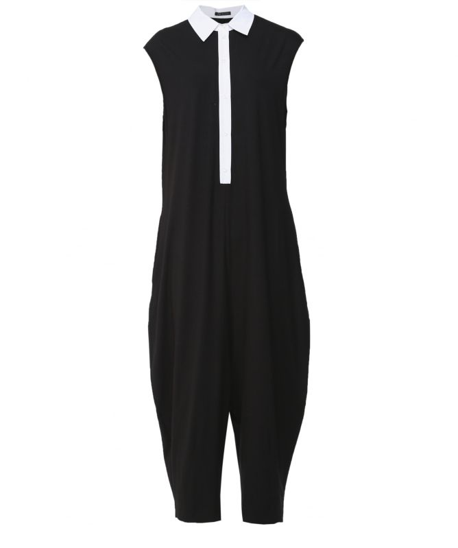 NU London Contrast Collar Jumpsuit