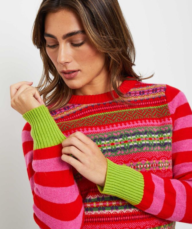 ERIBÉ Stobo Fairisle Reversible Jumper