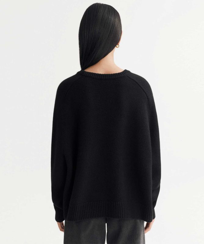 Soft Goat Chunky Boyfriend Crewneck Jumper