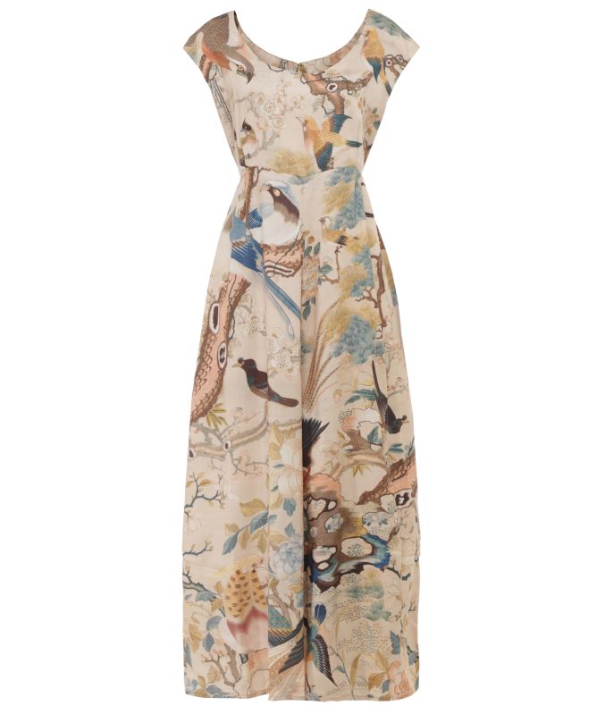 One Hundred Stars Hummingbird Nude Jumpsuit