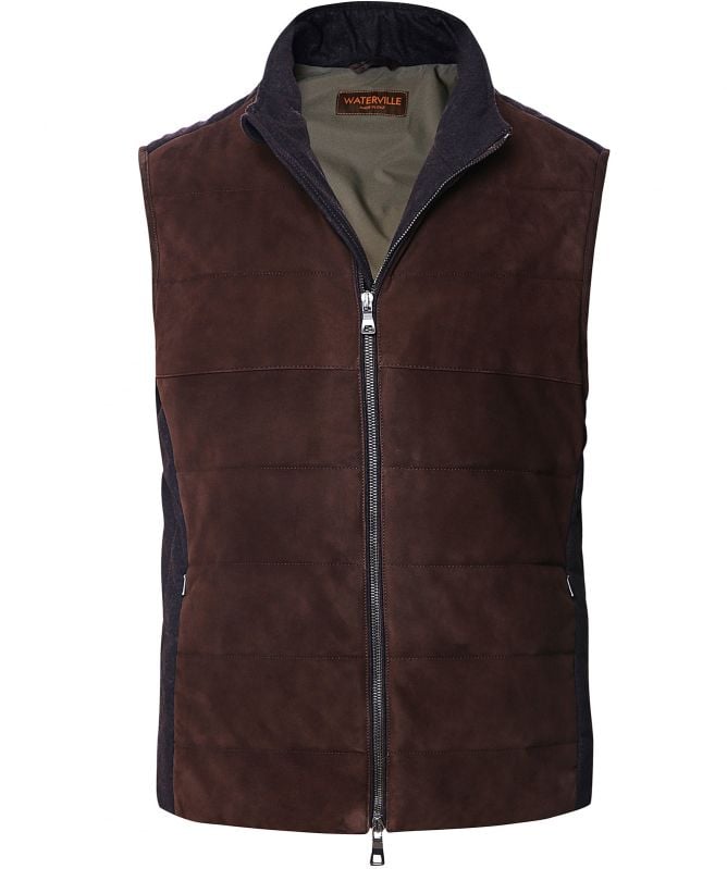 Waterville Goat Suede Gilet | Jules B