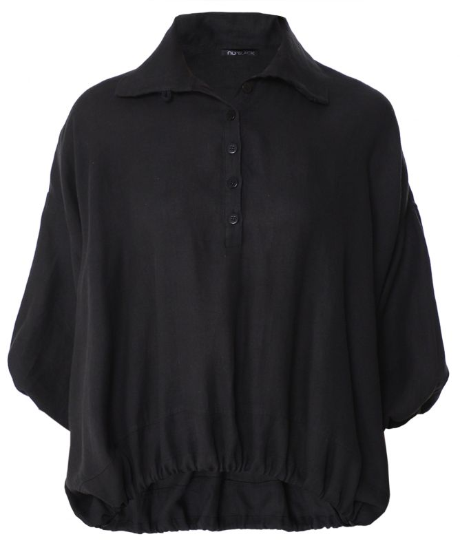 NU London Button Drape Top