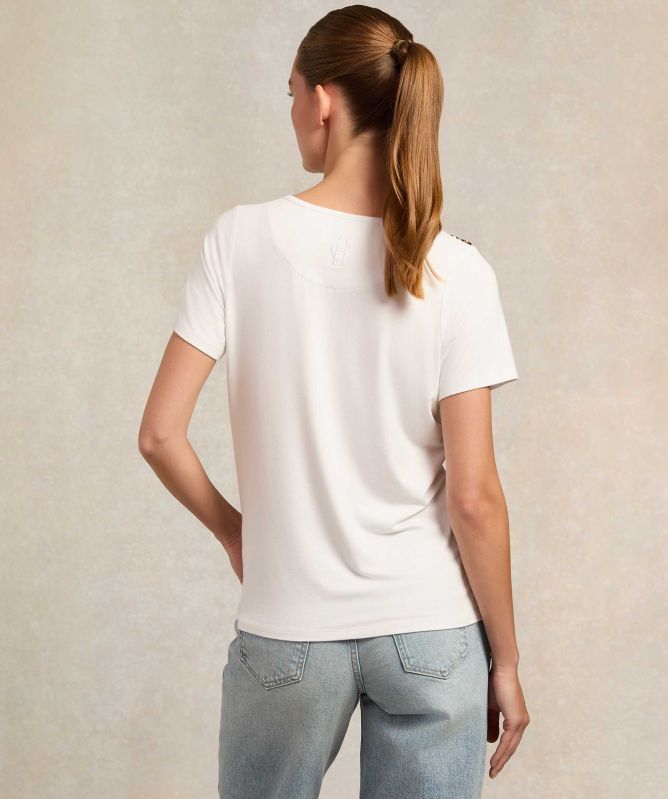 Holland Cooper Relax Fit V-Neck T-Shirt