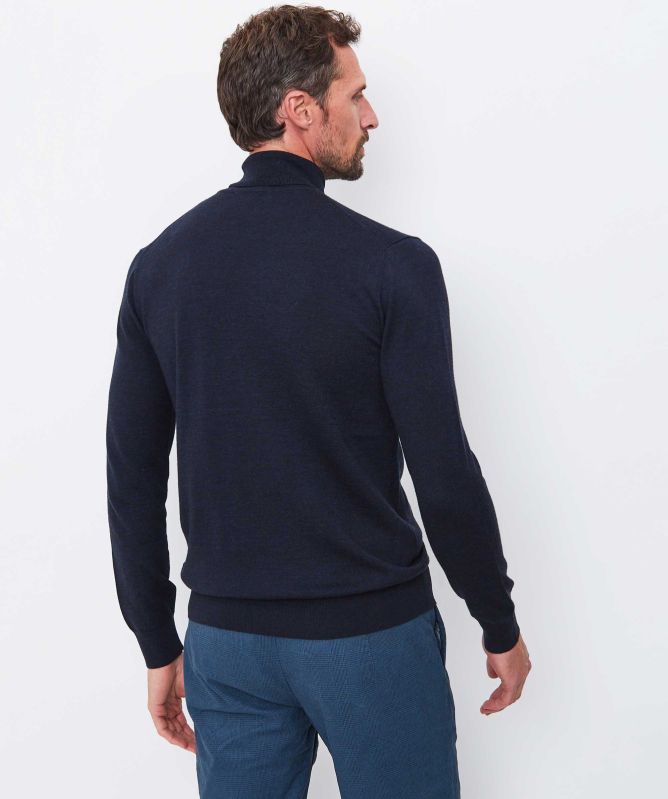 Thomas Maine Merino Roll Neck Jumper