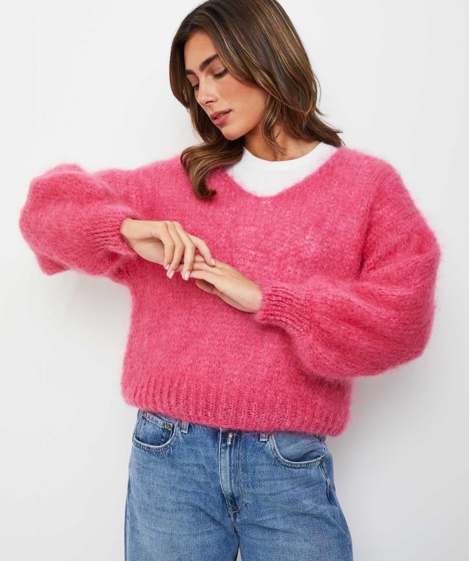 Americandreams Milana Long Sleve Mohair Knit Jumper