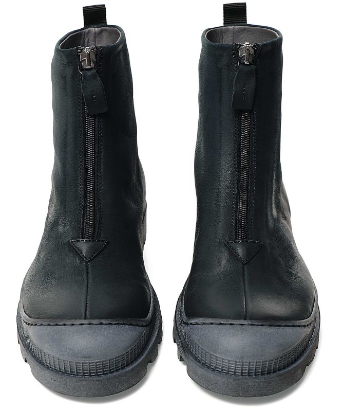 Lofina Leather Zip Front Boots