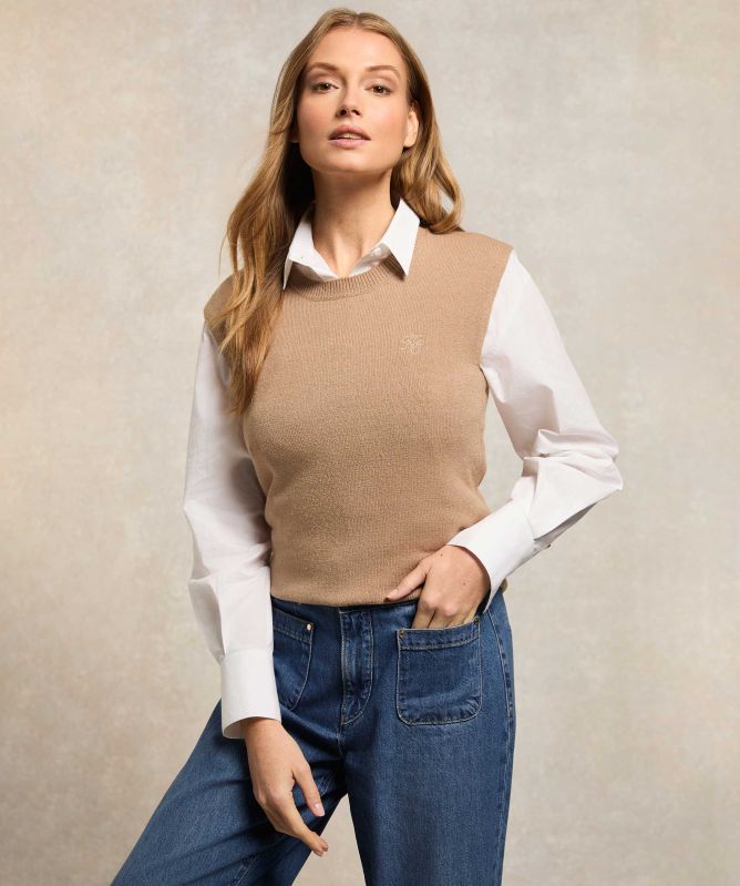 Holland Cooper Sarah Knitted Tank