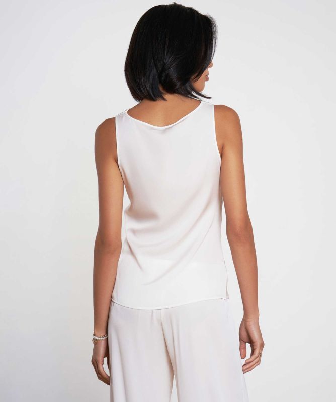 Silk95Five Paris Cowl Neck Top