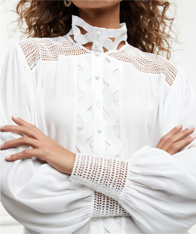 Holland Cooper Featherton Lace Shirt