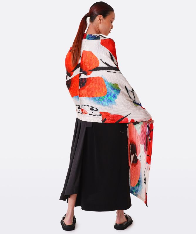NU London Printed Crepe Shrug