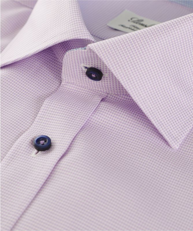 Stenstroms Fitted Body Micro Houndstooth Shirt