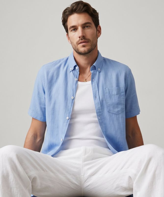 Signal Short-Sleeve Button Shirt