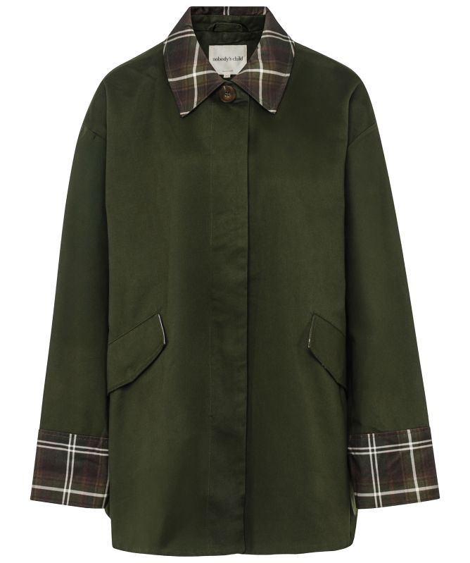 Nobody's Child Tartan Trim Country Jacket
