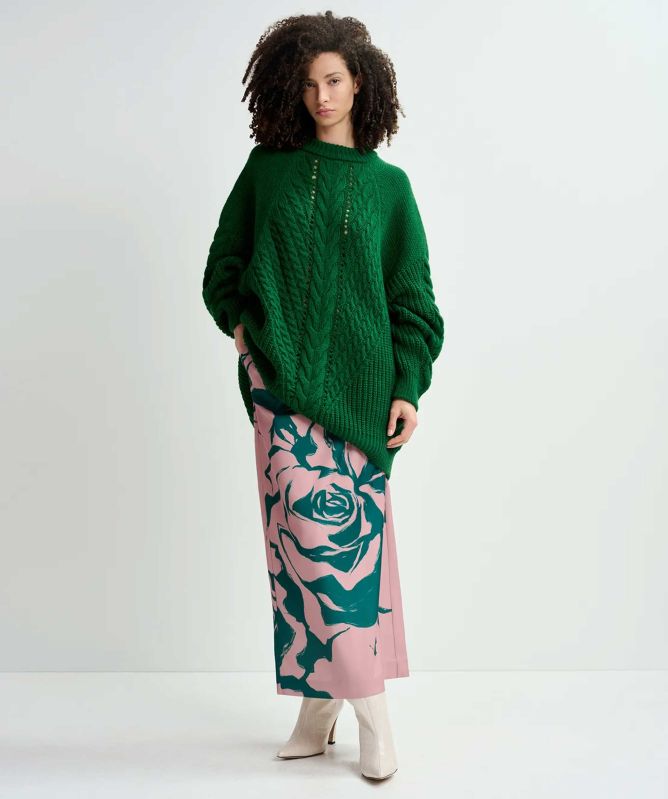 Essentiel Antwerp Oversized Cable-Knitted Jumper
