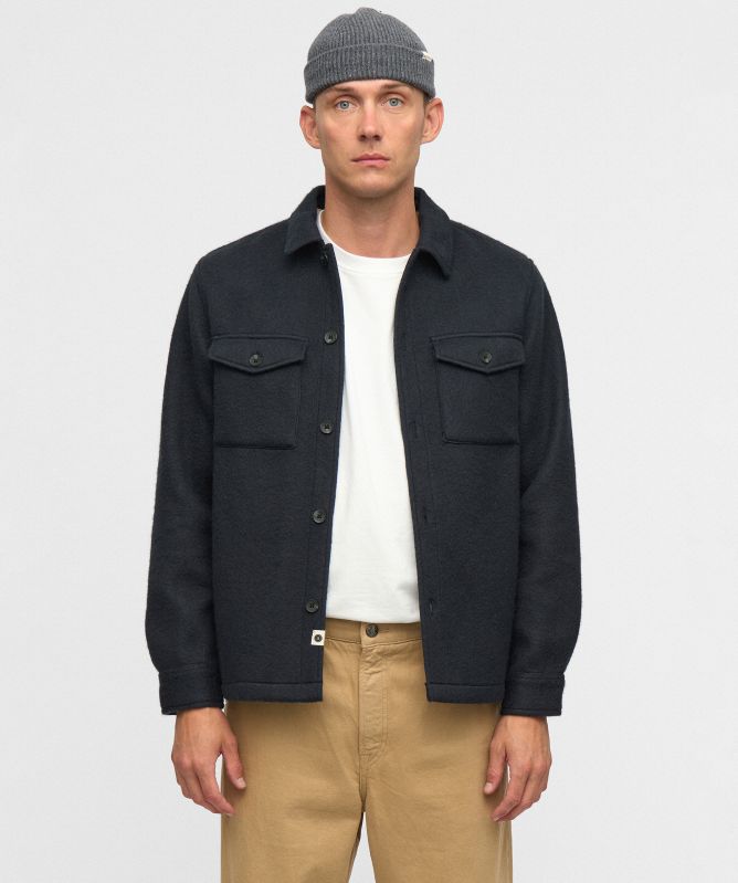 Anerkjendt Akoscar Boiled Wool Overshirt