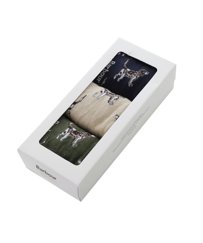 Barbour Pointer Dog Socks 3 Pack