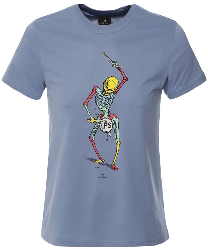Paul Smith Organic Cotton Drumming Skeleton T-Shirt