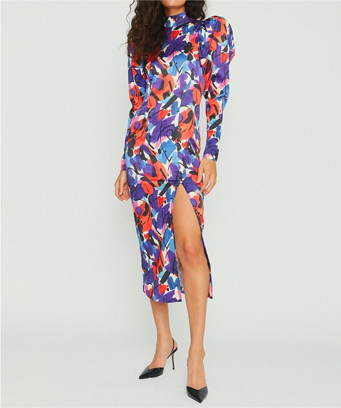 ROTATE Theresa Midi Dress