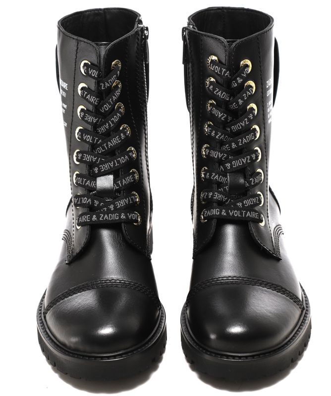 Zadig and Voltaire Joe Leather Combat Boots