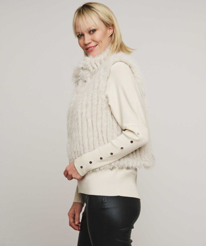 Rino and Pelle Dava Faux Fur Waistcoat