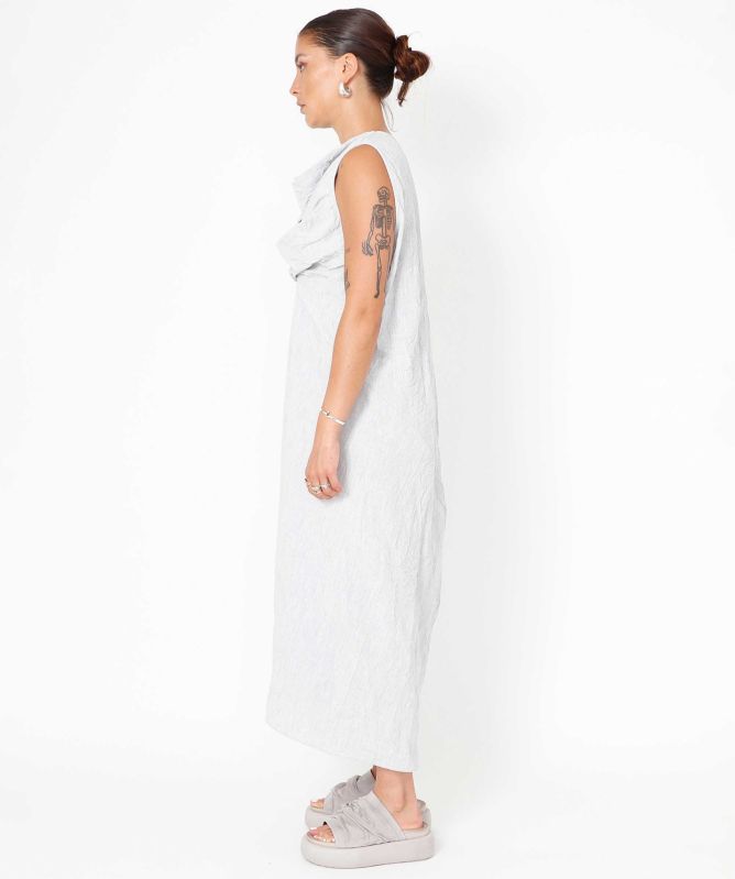 Sort Aarhus Malan Drape Maxi Dress