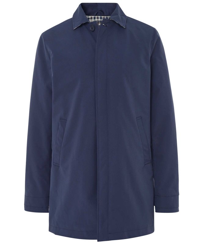 Aquascutum Navy Active Mid Trench Coat