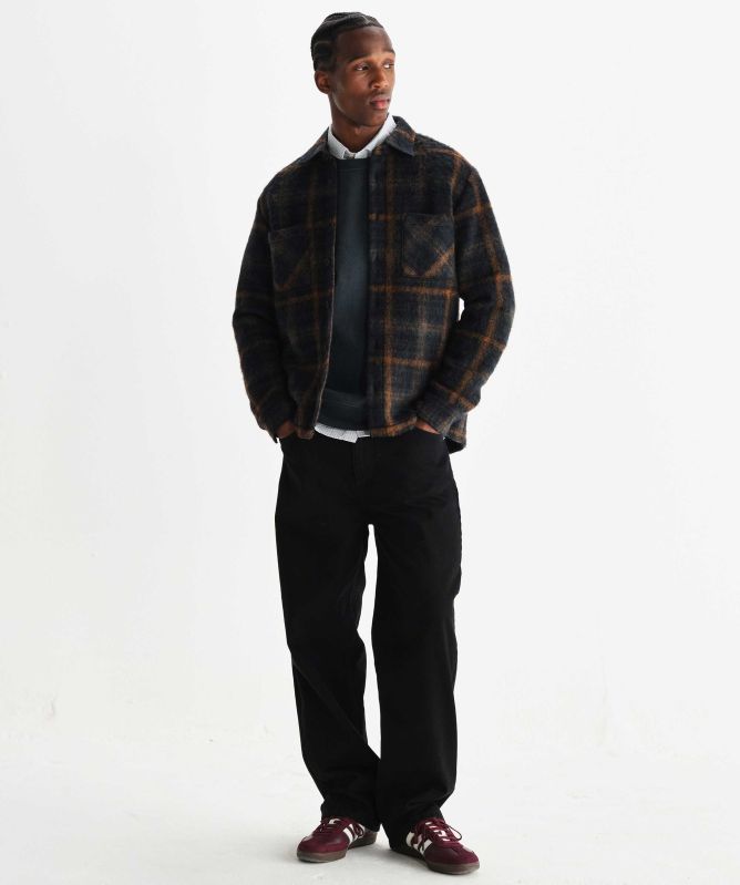 Wax London Check Whiting Overshirt
