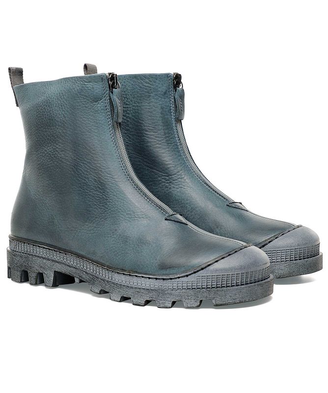 Lofina Leather Zip Front Boots