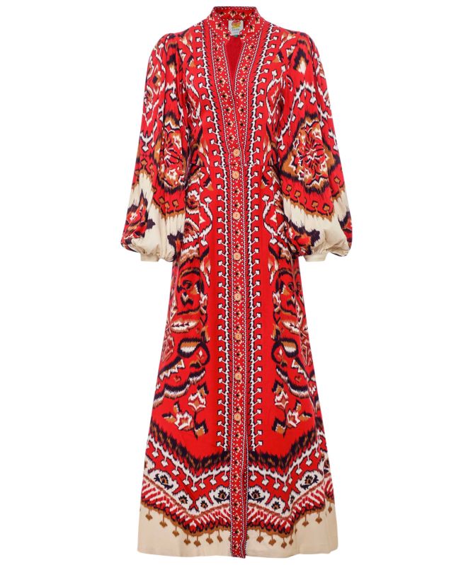 FARM Rio | Pineapple Ikat Maxi Dress