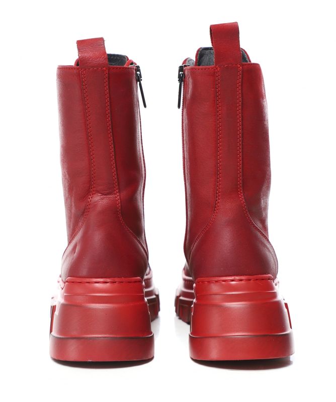 Lofina Lace Up Leather Boots