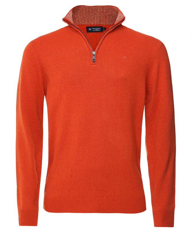 Hackett Lambswool HalfZip Patch Jumper Jules B