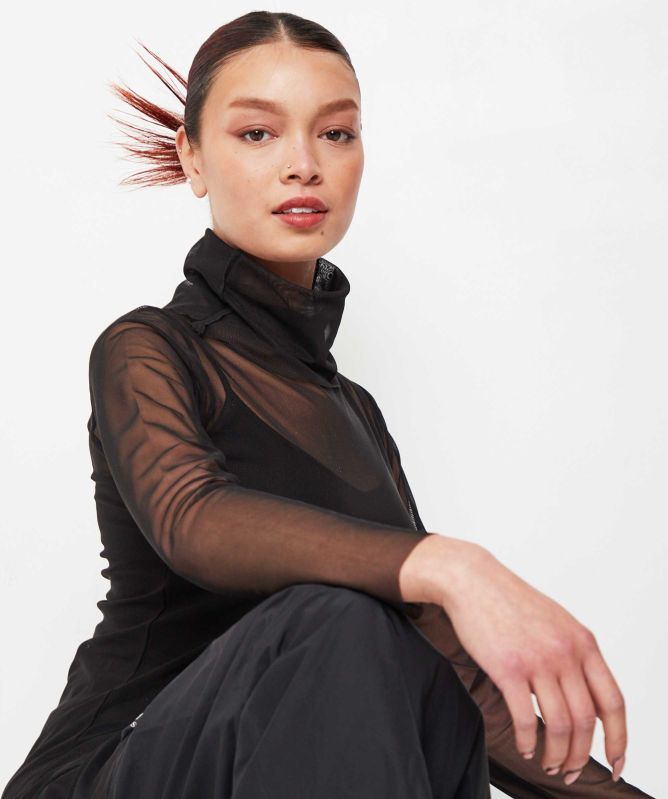 Philomena Christ Mesh Turtleneck Tunic